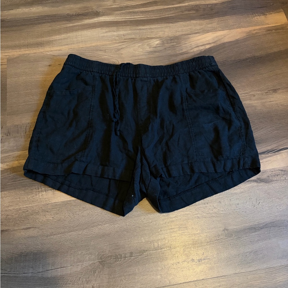 Womens Old Navy Black Drawstring Athletic Shorts Size Large